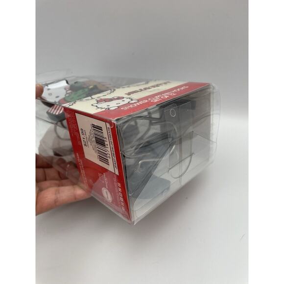 Hello Kitty Christmas Shower Curtain Hooks Red Green Trees Cupcakes Set Of 12 - Picture 8 of 8